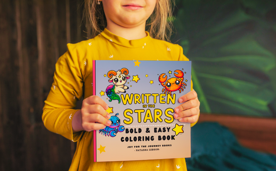 Written In The Stars : Super Coloring Book for Adults and Kids Coloring Book Featuring the Story of the Gospel Written In the Stars